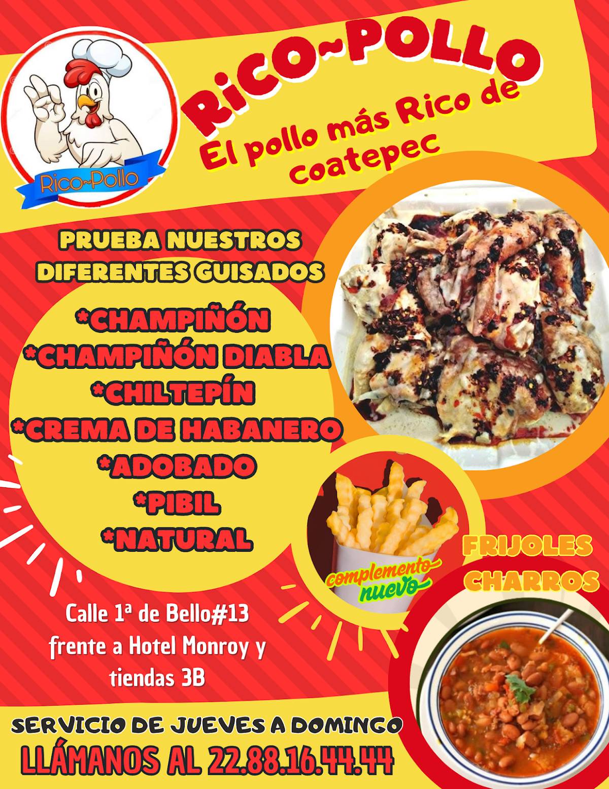 Rosticería Rico Pollo меню