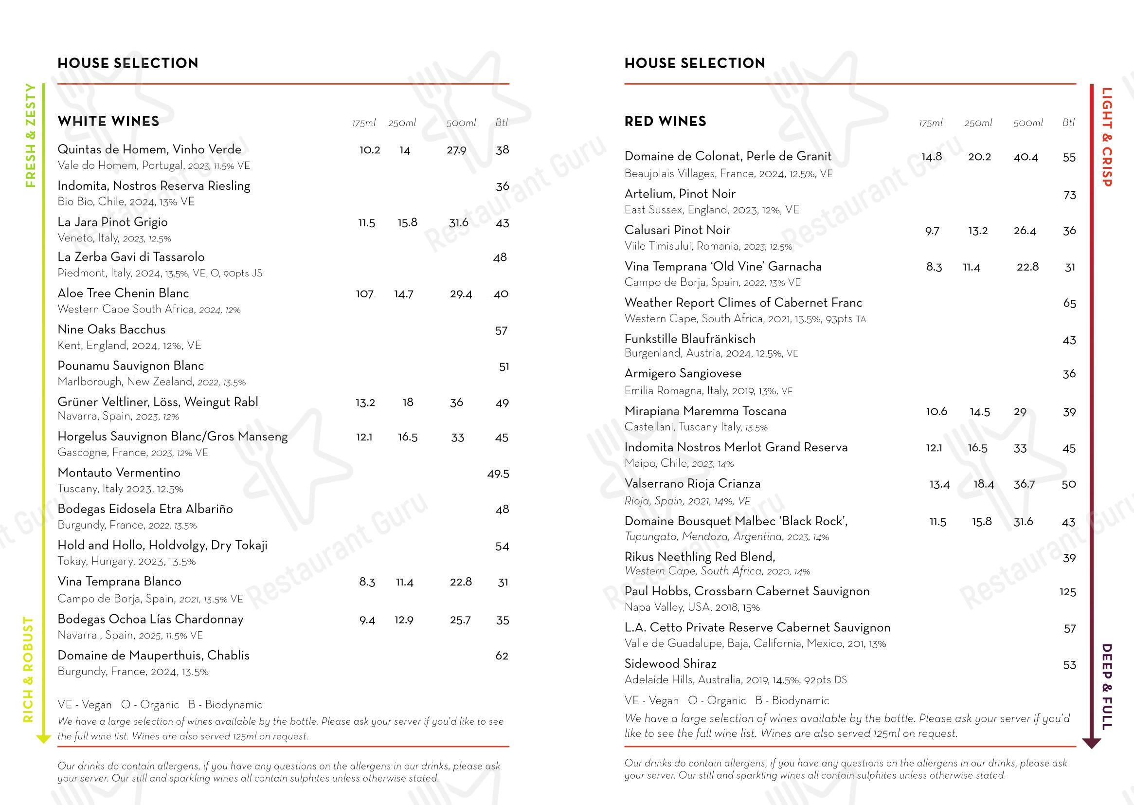 Rotunda Bar and Restaurant в Лондоне - Takeaway Menu