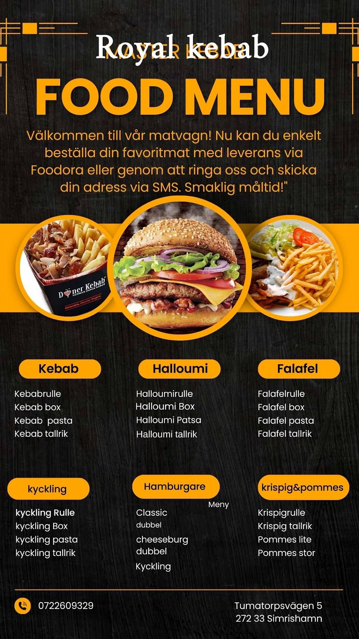 Royal kebab меню