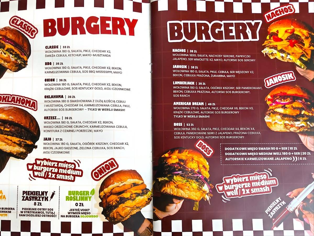 BURGER SHOP restobar меню