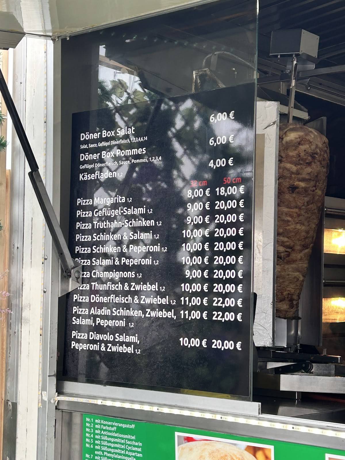 Pazzi Per Pizza,kebab меню