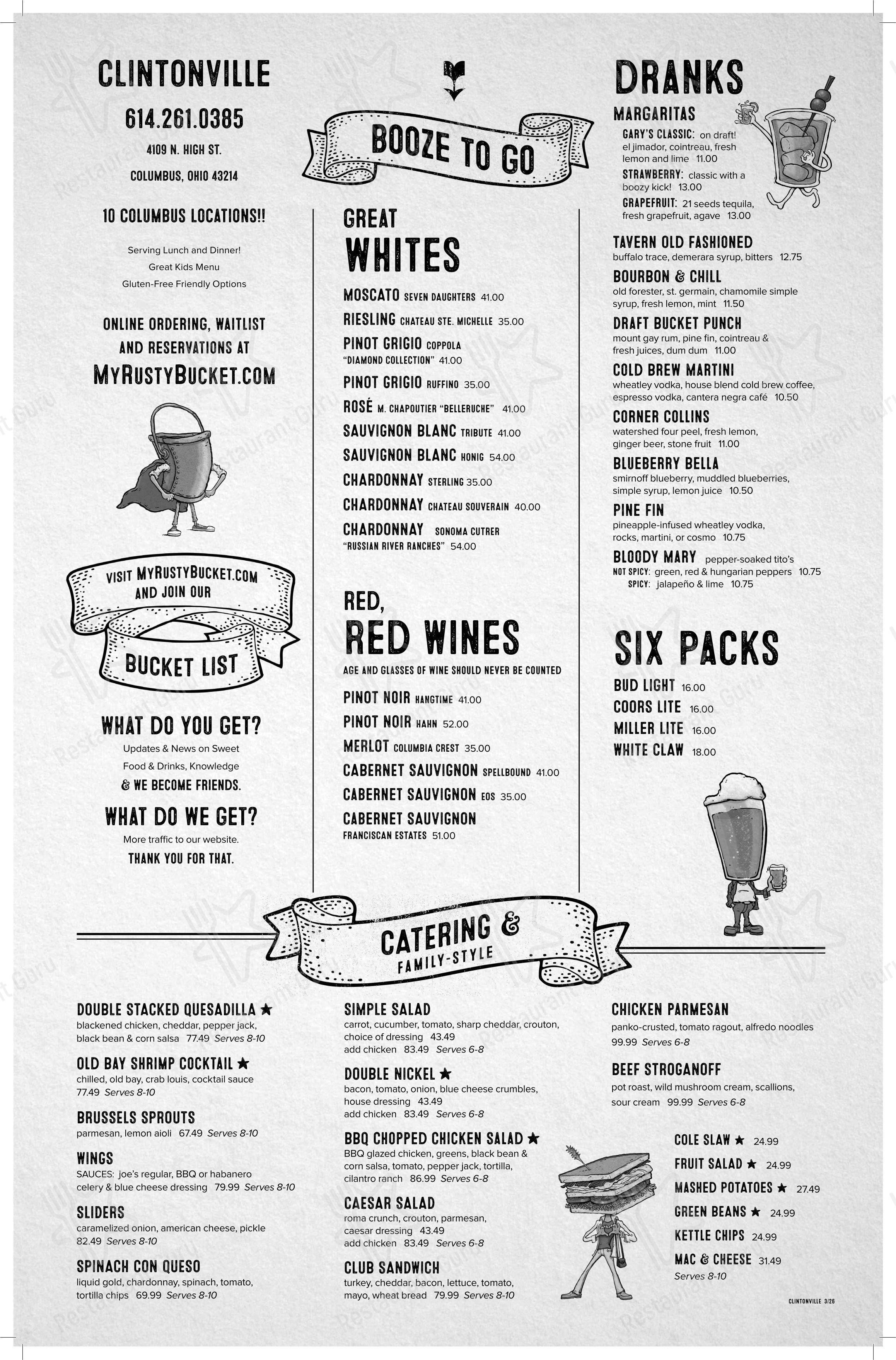 Детское паба и бара Rusty Bucket Restaurant and Tavern