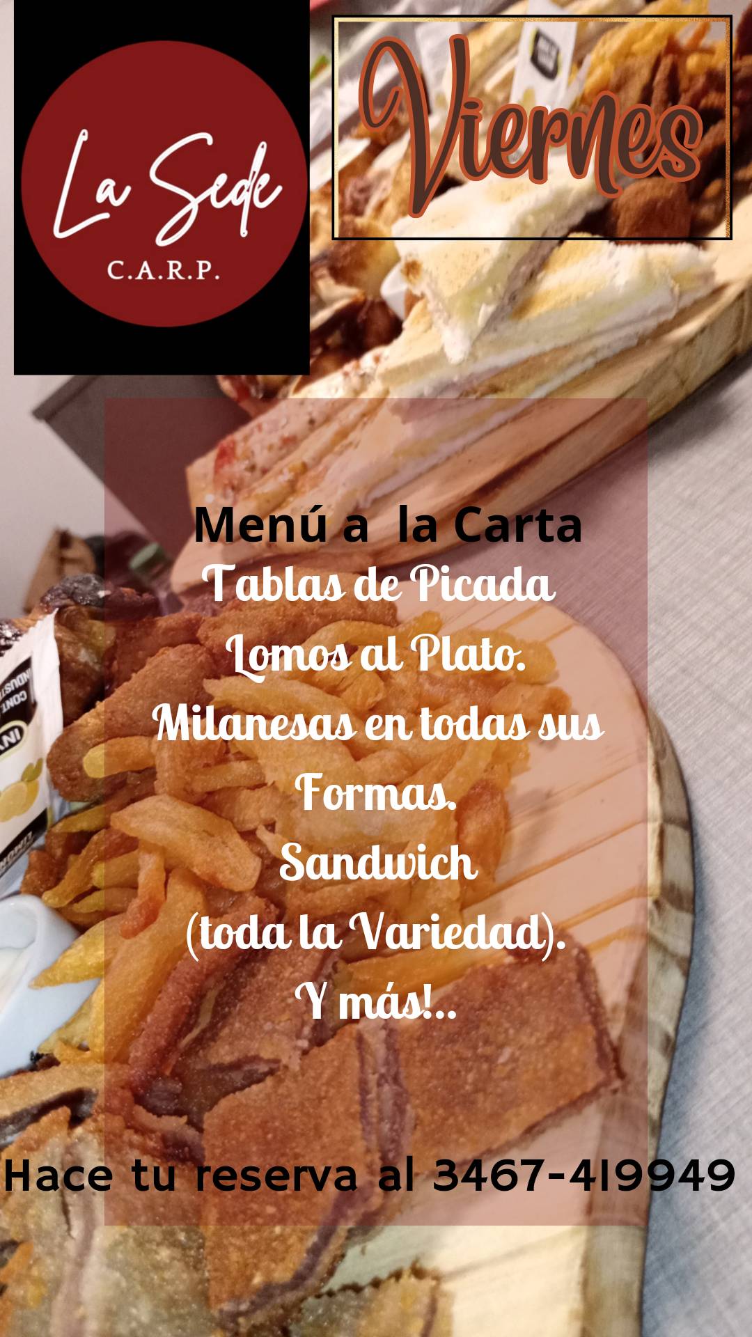 SEDE CLUB RIVER PLATE меню
