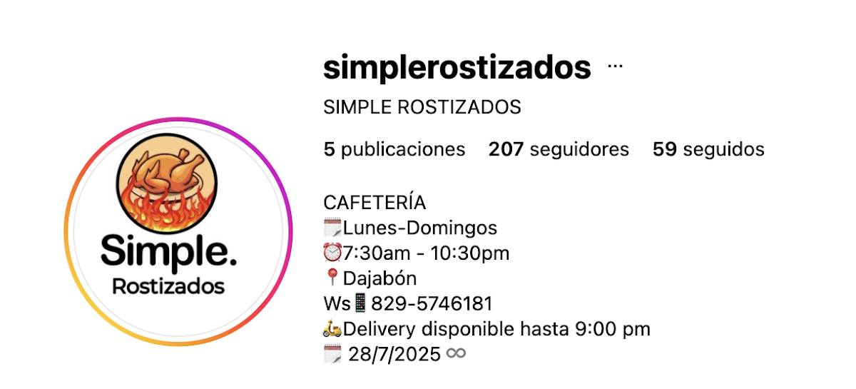 SIMPLE ROSTIZADOS меню