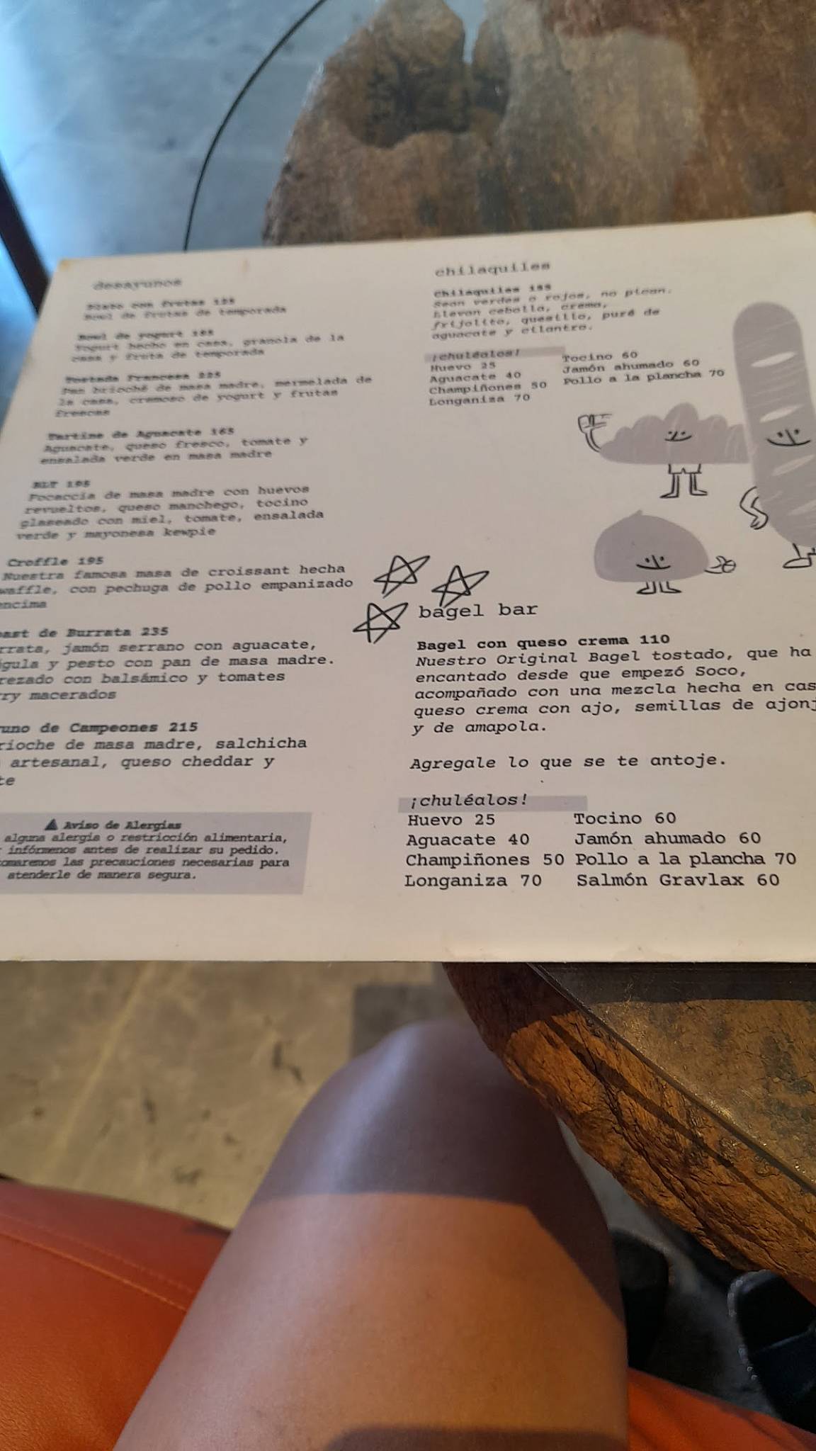 SOCO Mérida меню