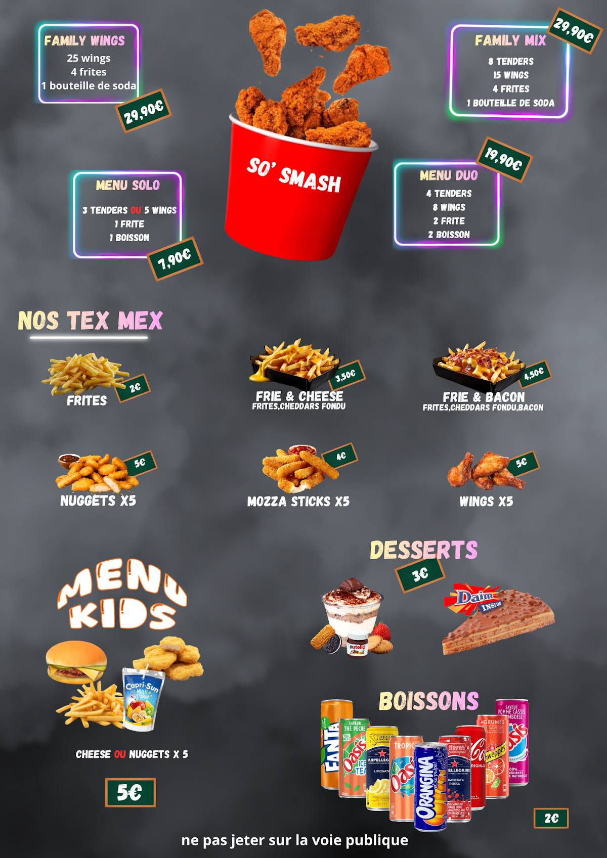 SO’SMASH BURGER меню
