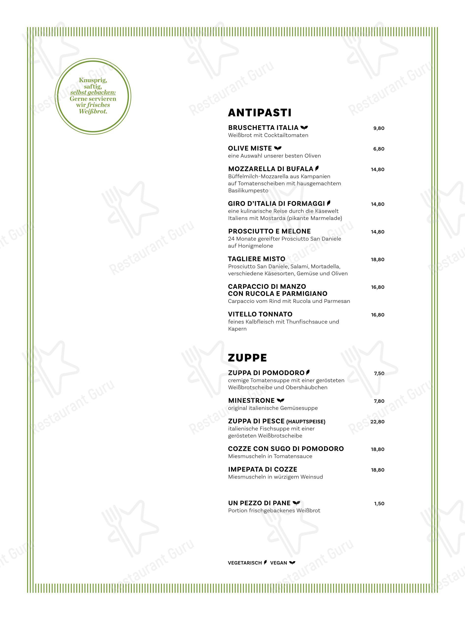 SURACE Ristorante LentiaCity в Линце - Основное меню