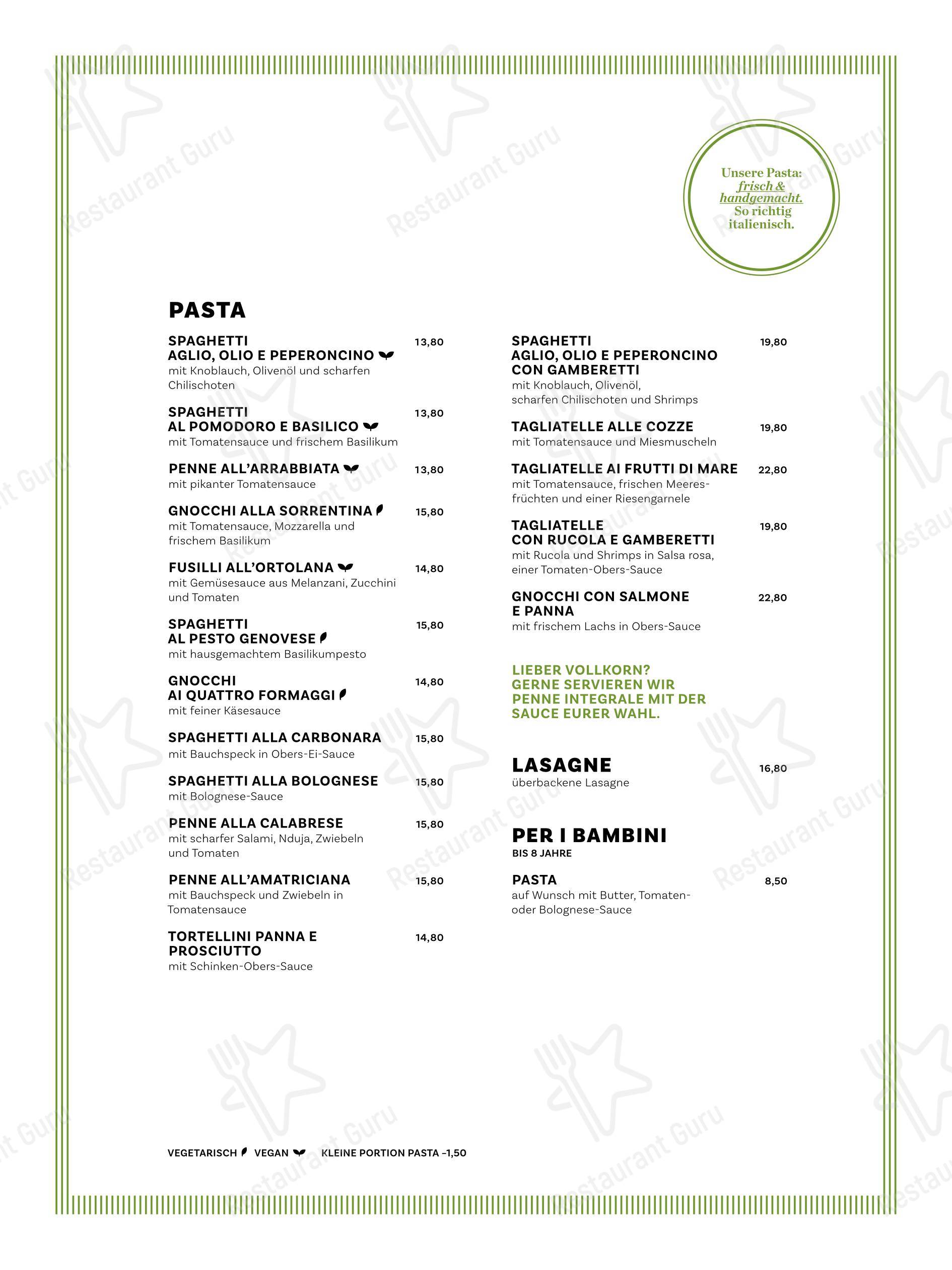 Основное меню десерта SURACE Ristorante LentiaCity в Линце