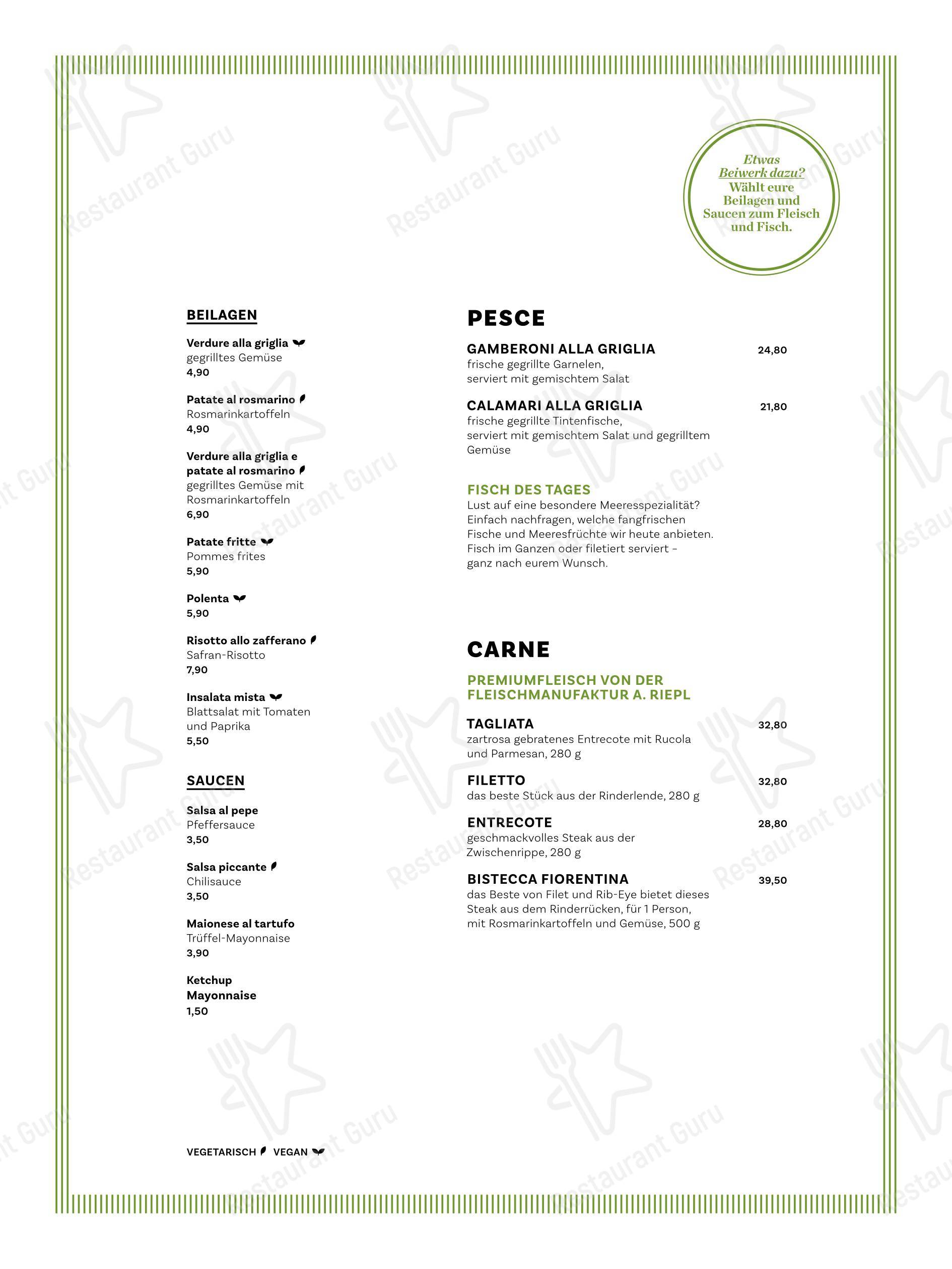 Основное меню десерта SURACE Ristorante LentiaCity