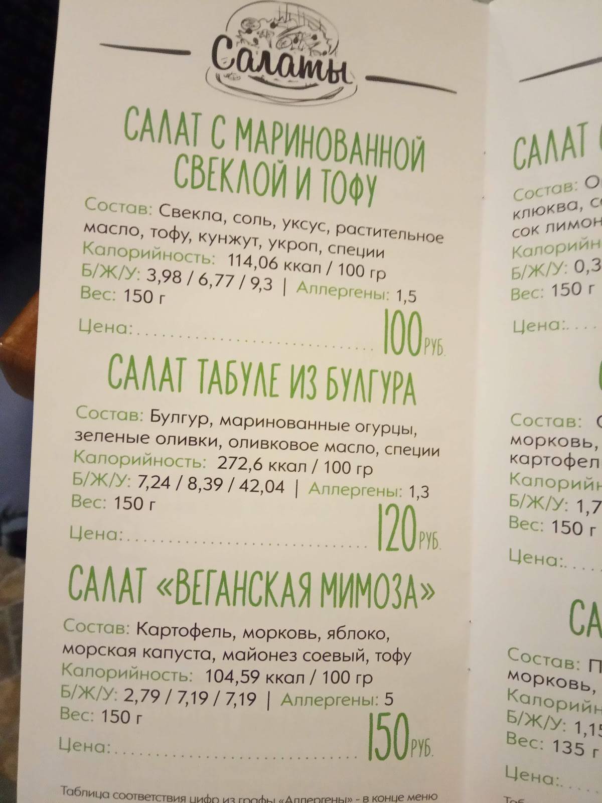 Пироговый дворик меню