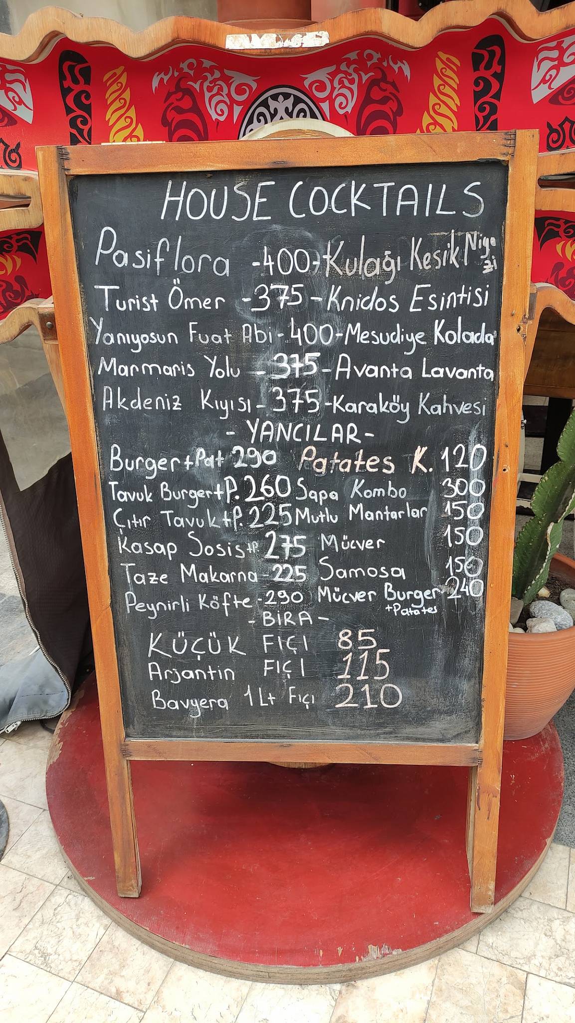 Sapa Datça меню