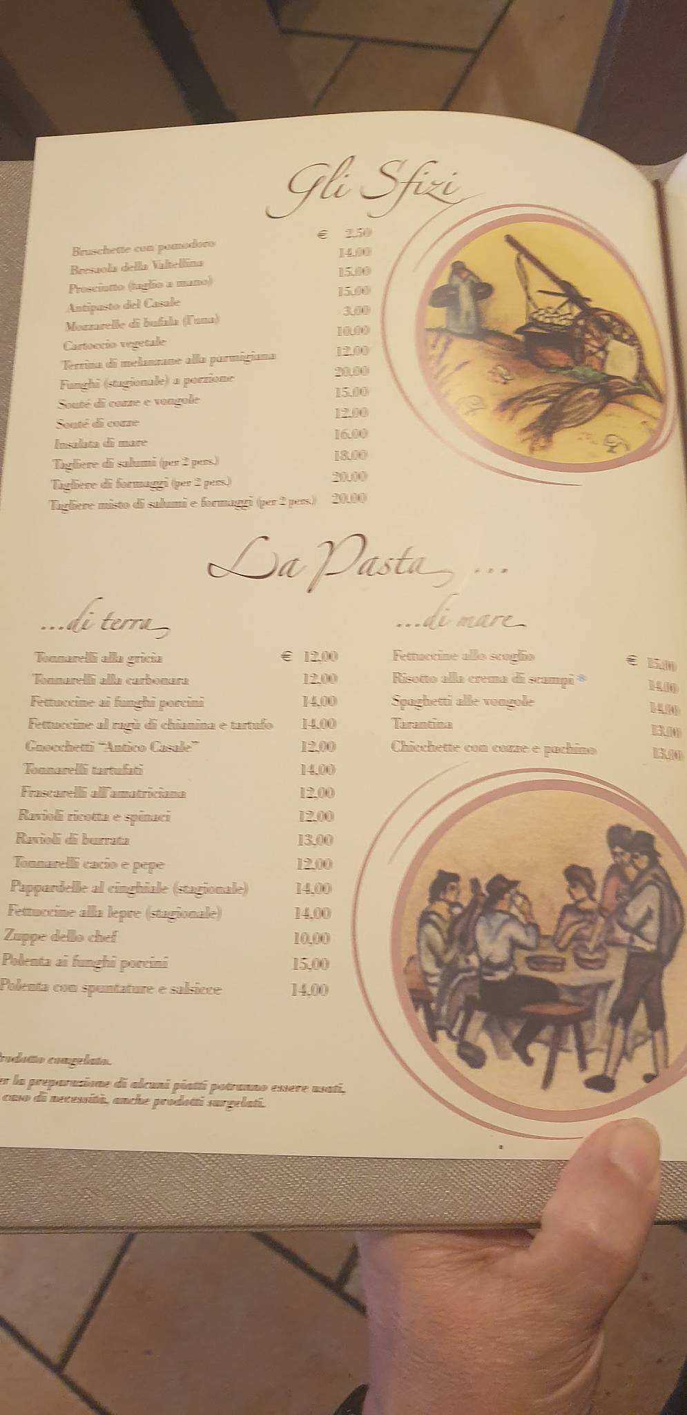 Saxò Ristorante меню