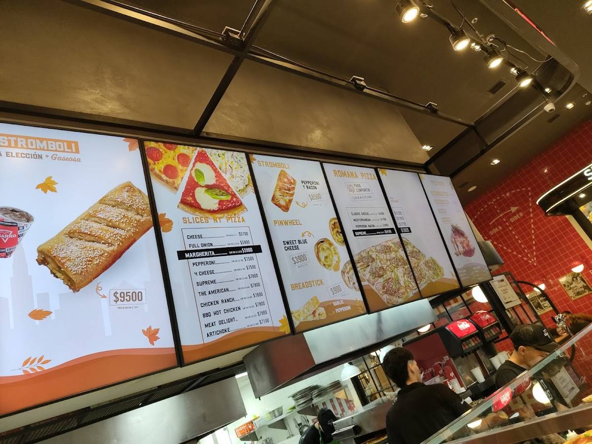 Sbarro Unicenter меню