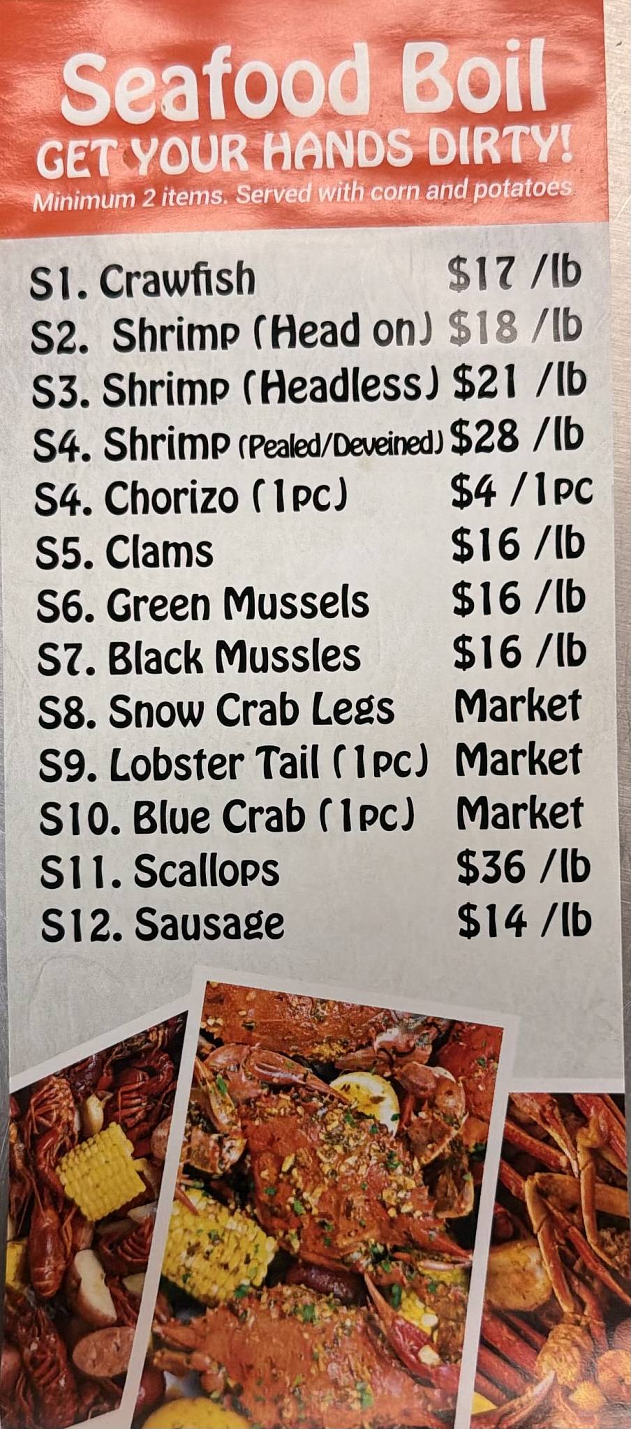 Seafood In The Buff Wheaton меню