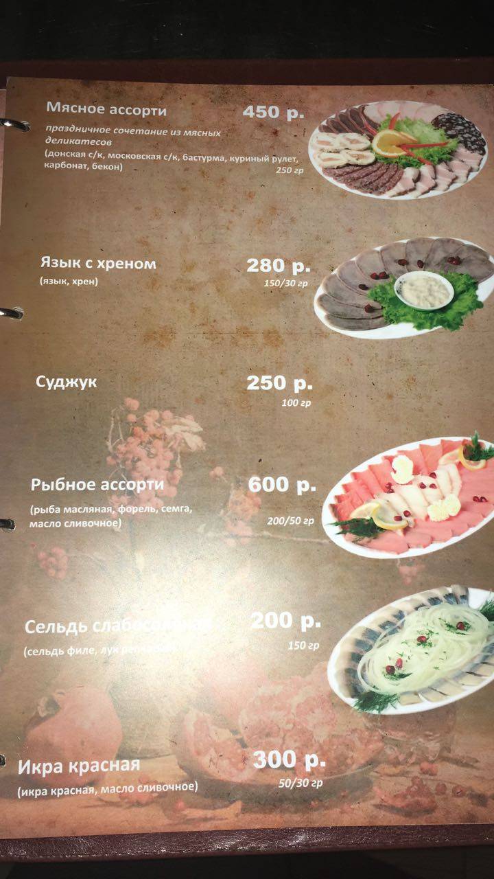 Шашлычный мир меню