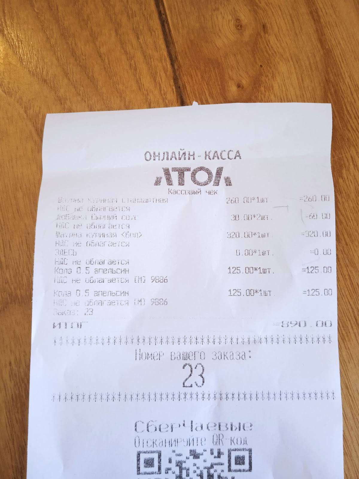 Шаурма маркет меню
