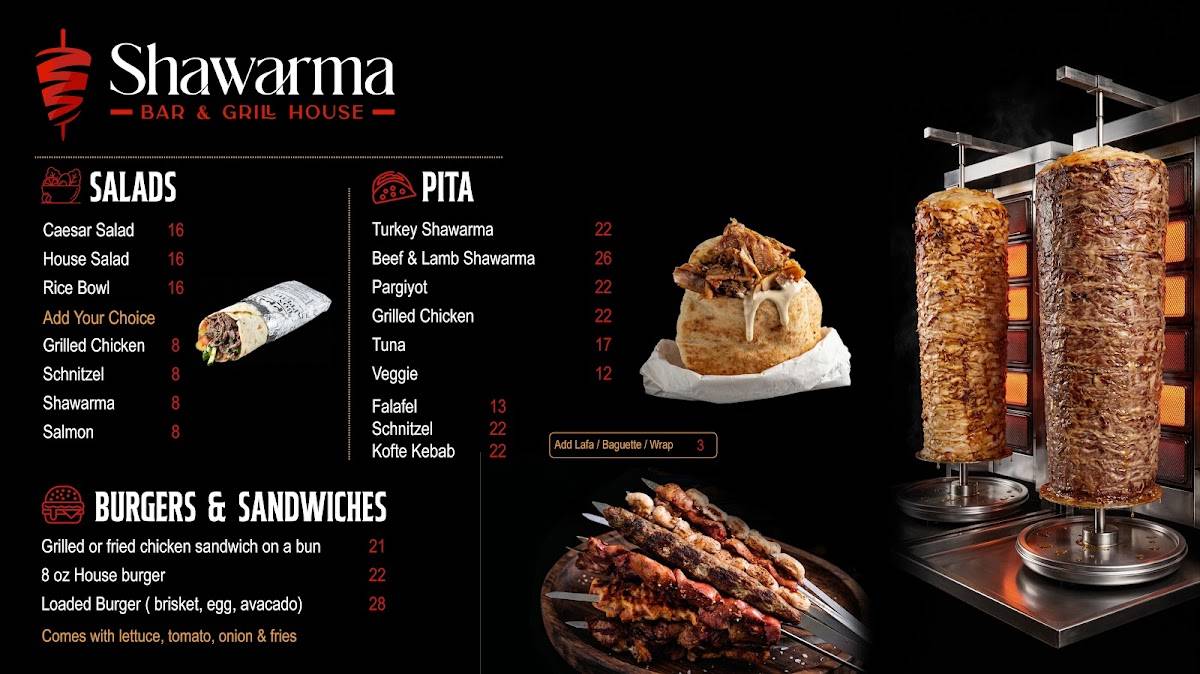 Shawarma Bar & Grill House меню