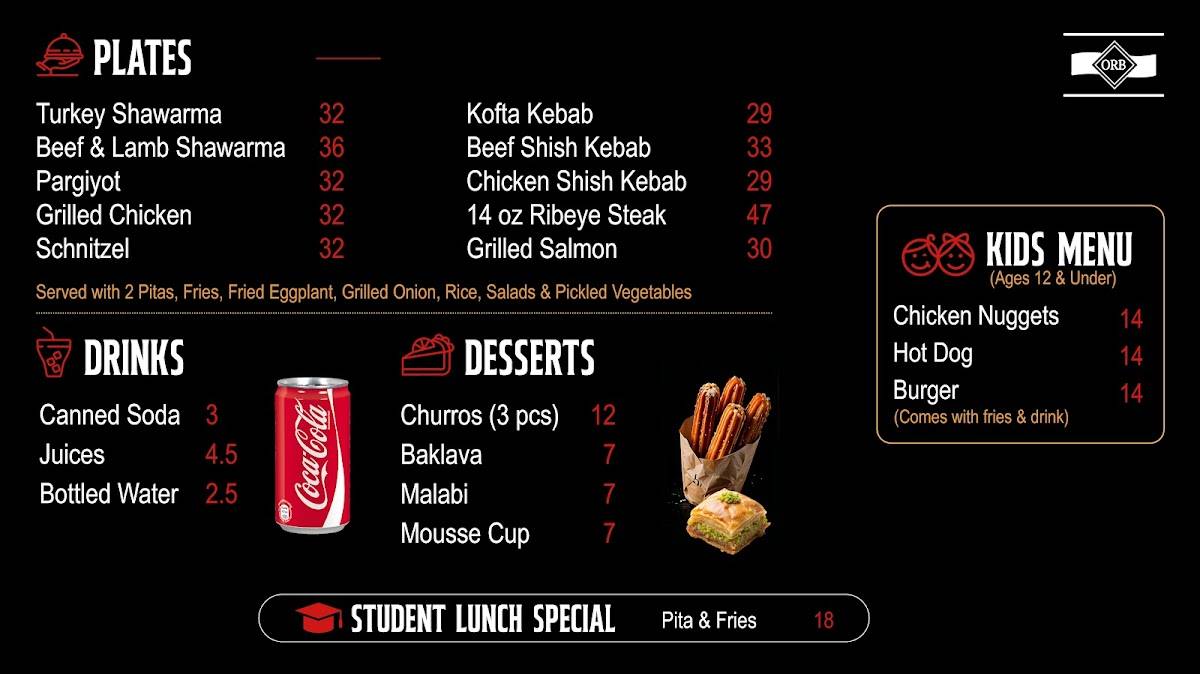 Shawarma Bar & Grill House меню
