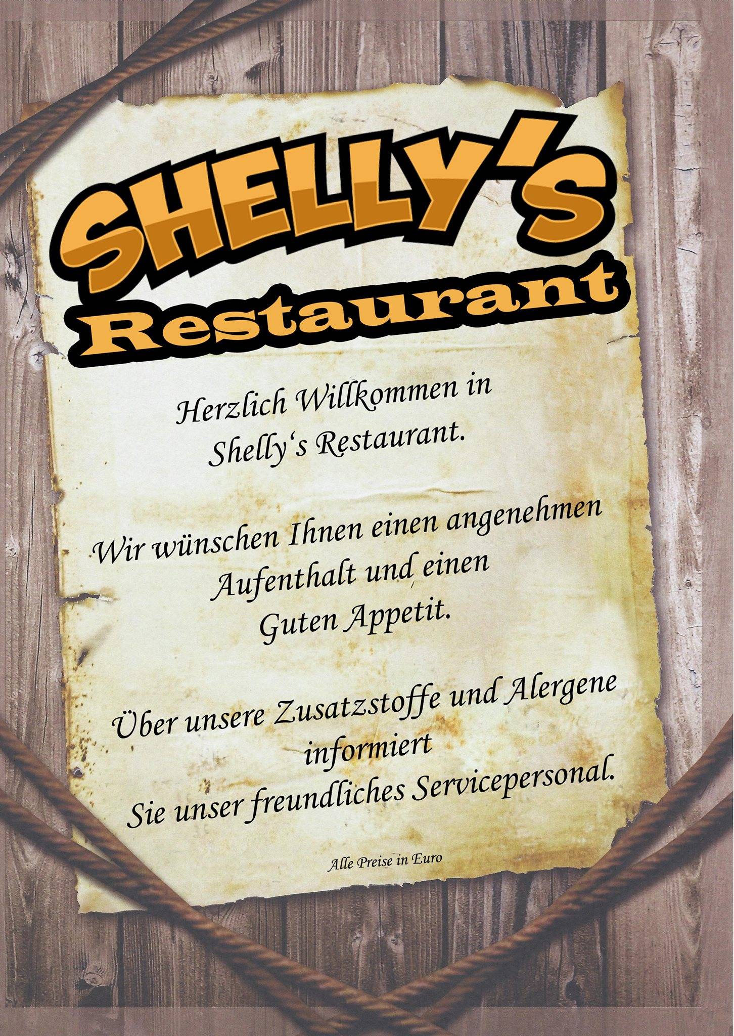 Shelly's Restaurant меню
