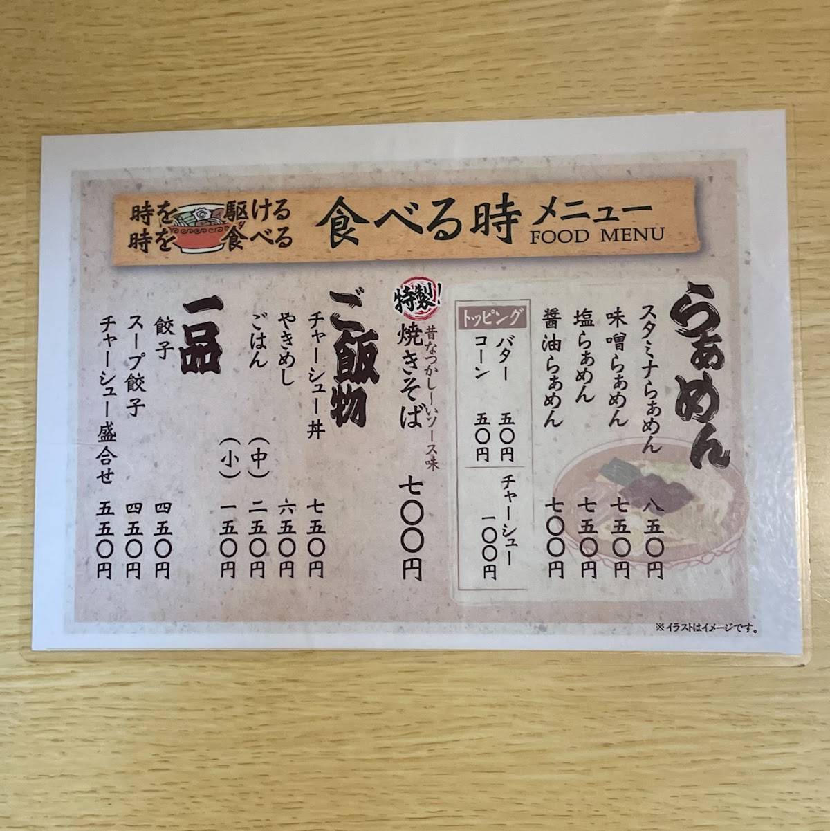 時 меню