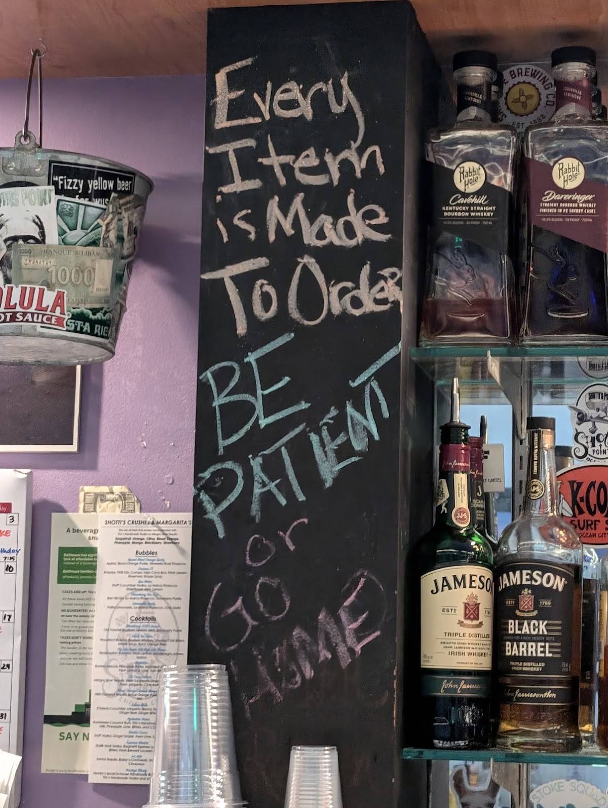 Shotti's Point Charm City меню