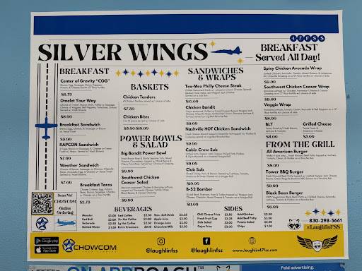 Silver Wings меню