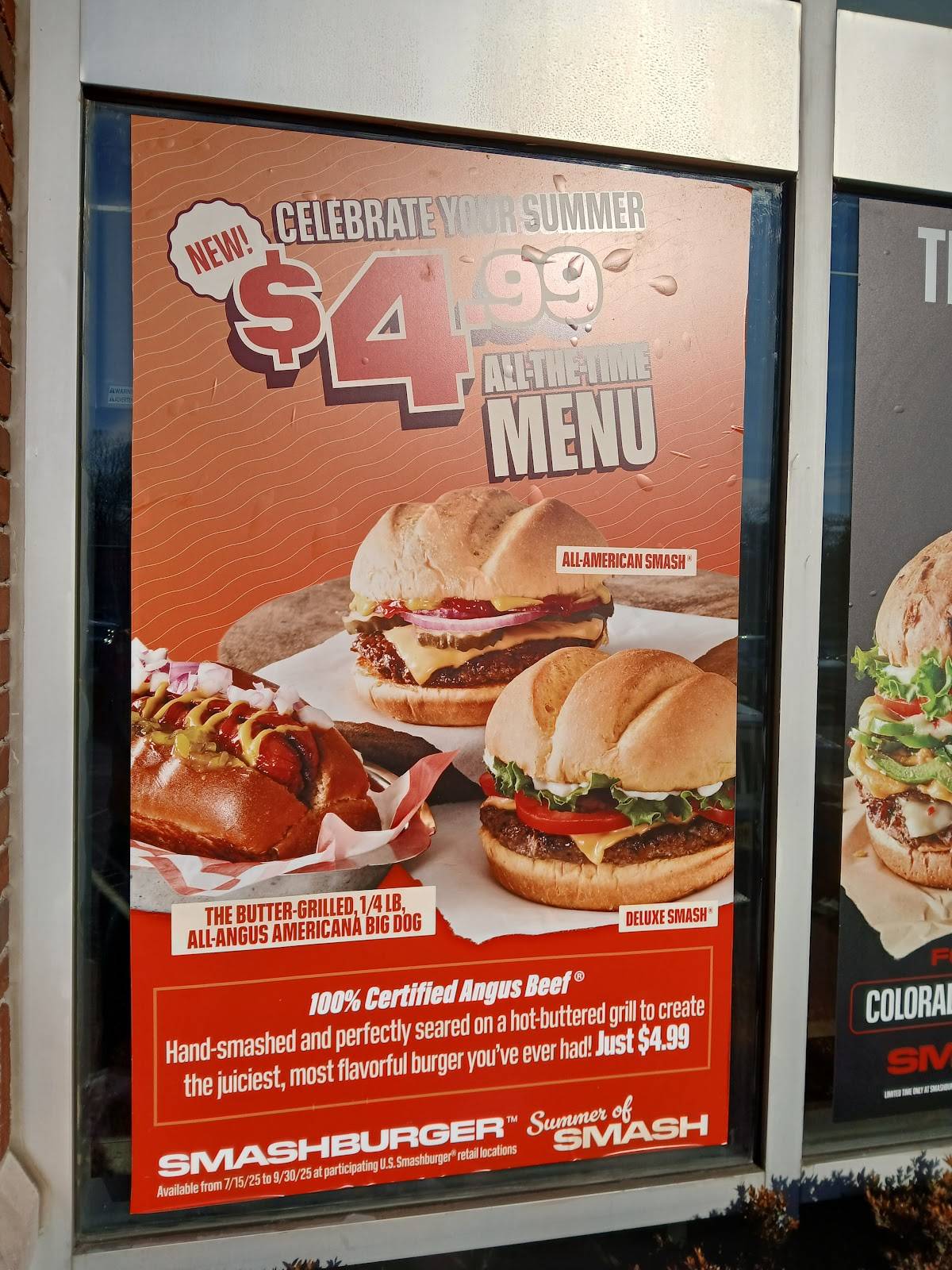 Smashburger меню