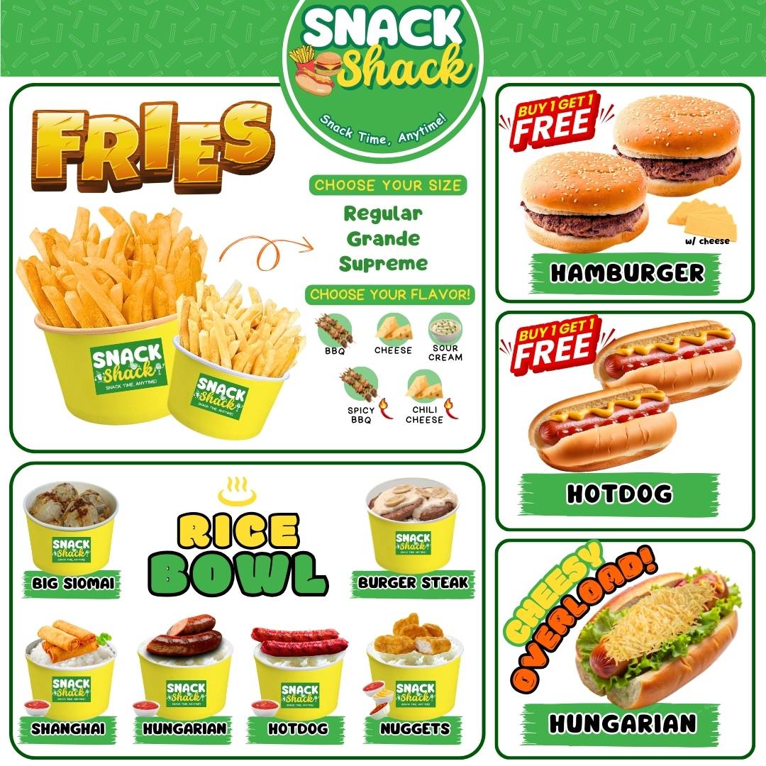 Snack Shack меню