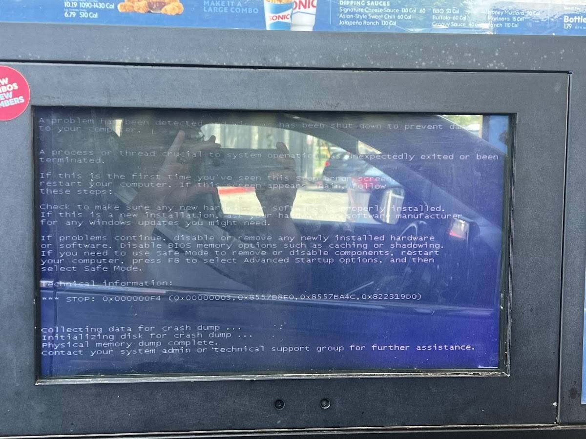 Sonic Drive-In меню