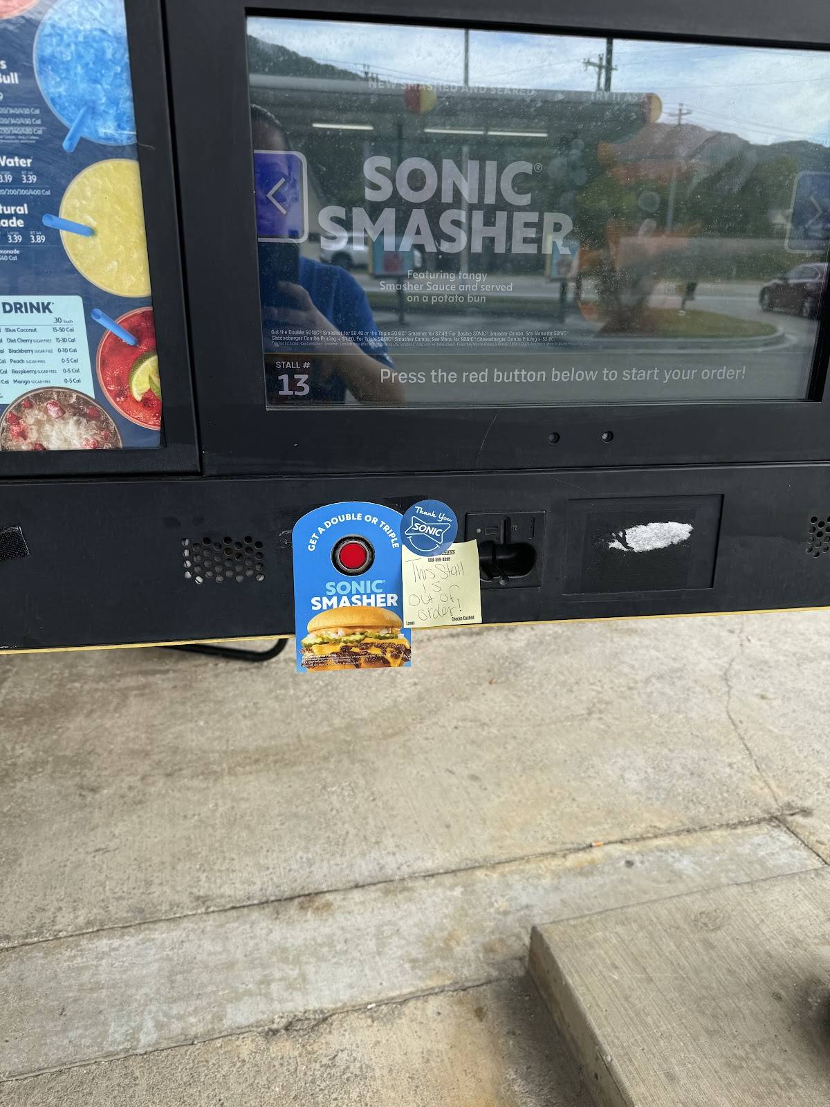 Sonic Drive-In меню