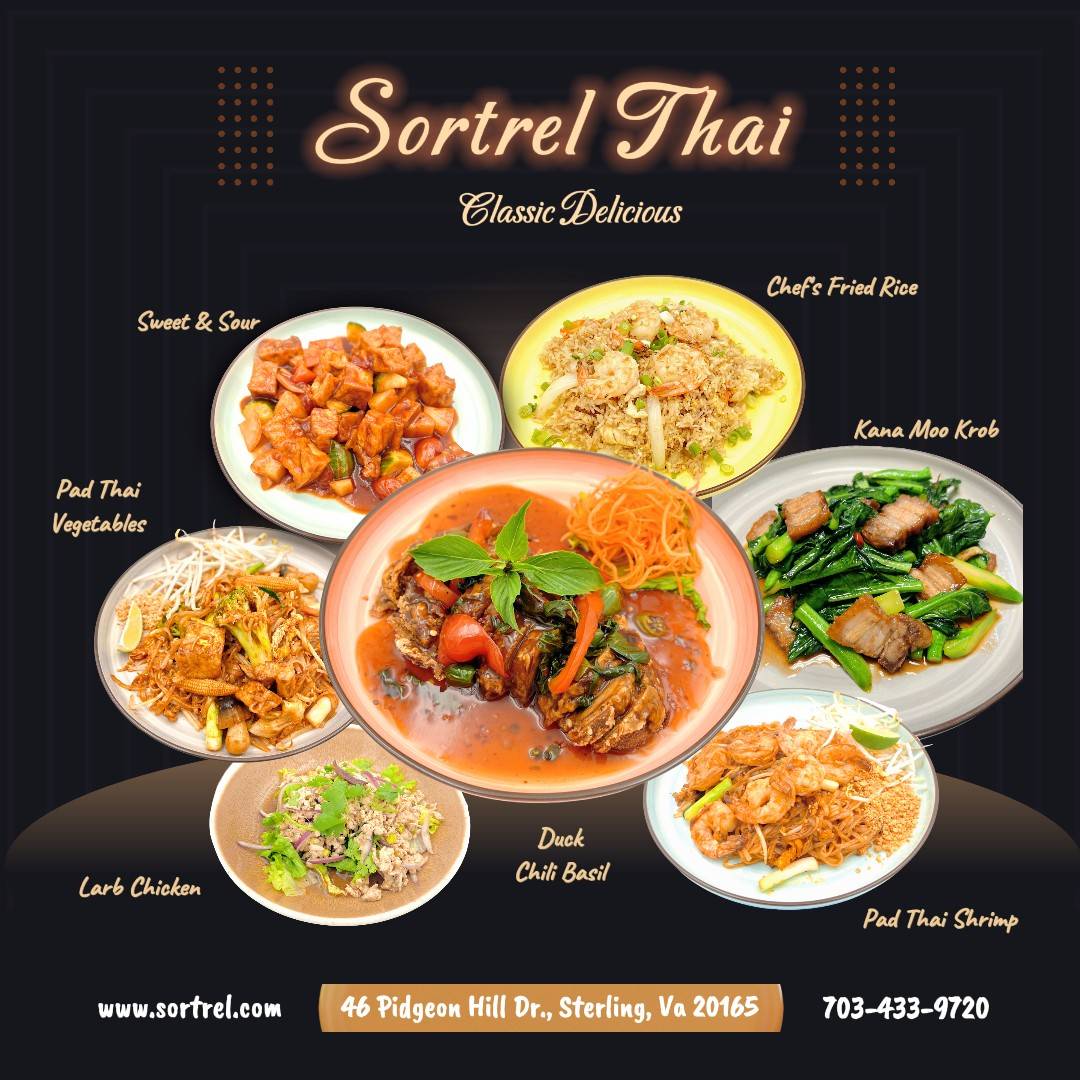 Sortrel Thai Restaurant & Bar меню