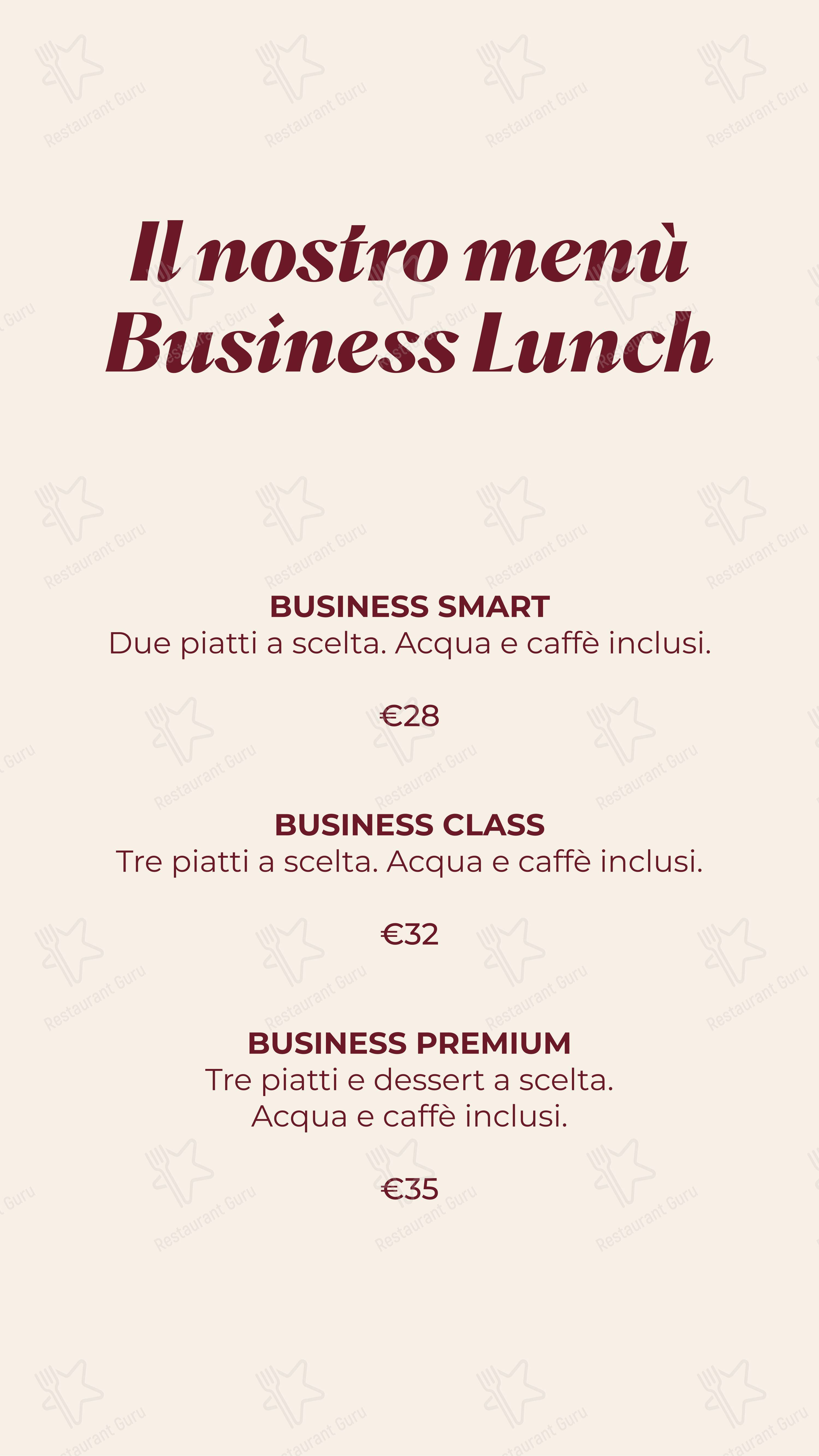 Меню ресторана SottoLuce - Ristorante - Крафт меню
