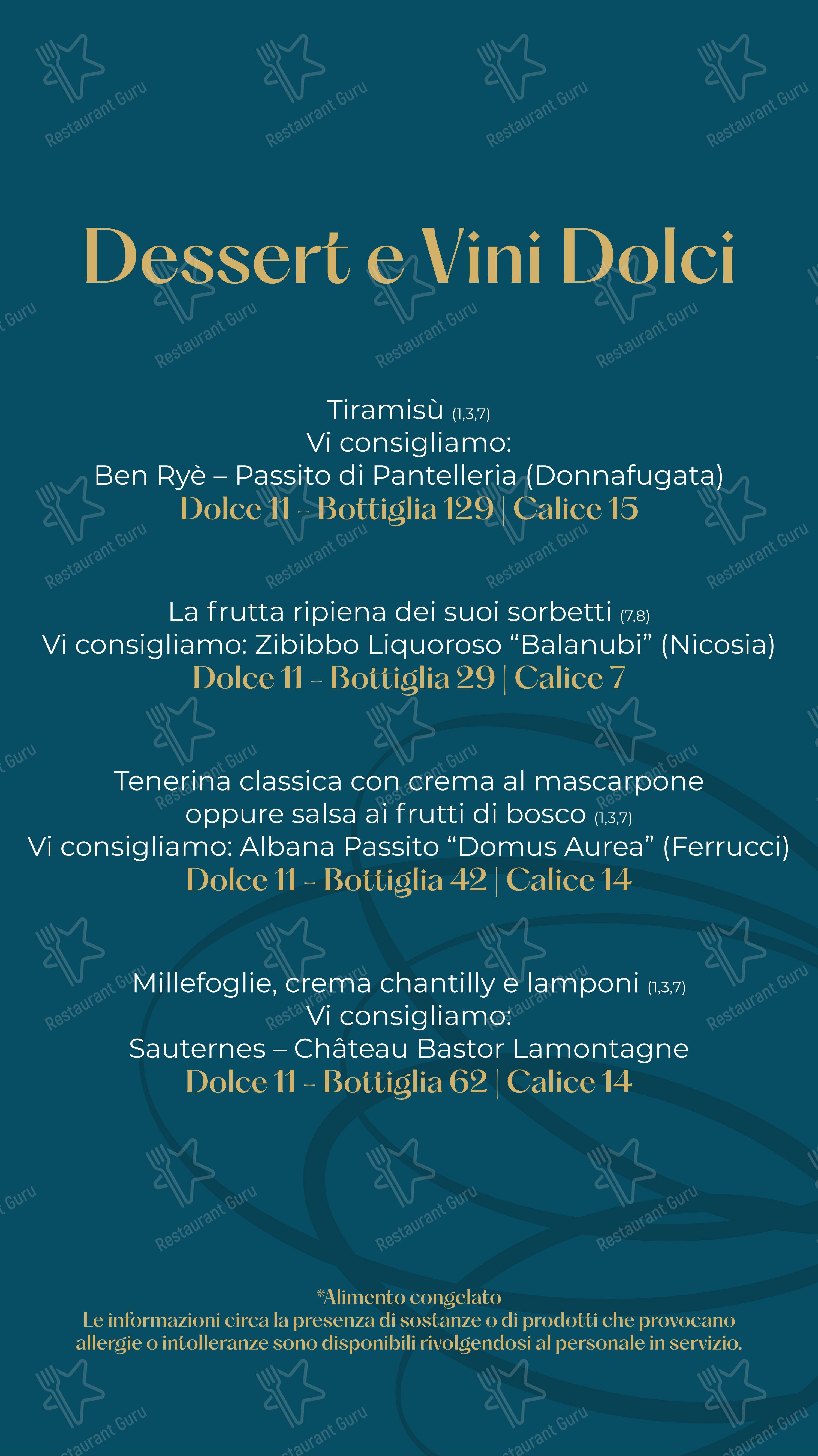 SottoLuce - Ristorante в Модене - 菜单