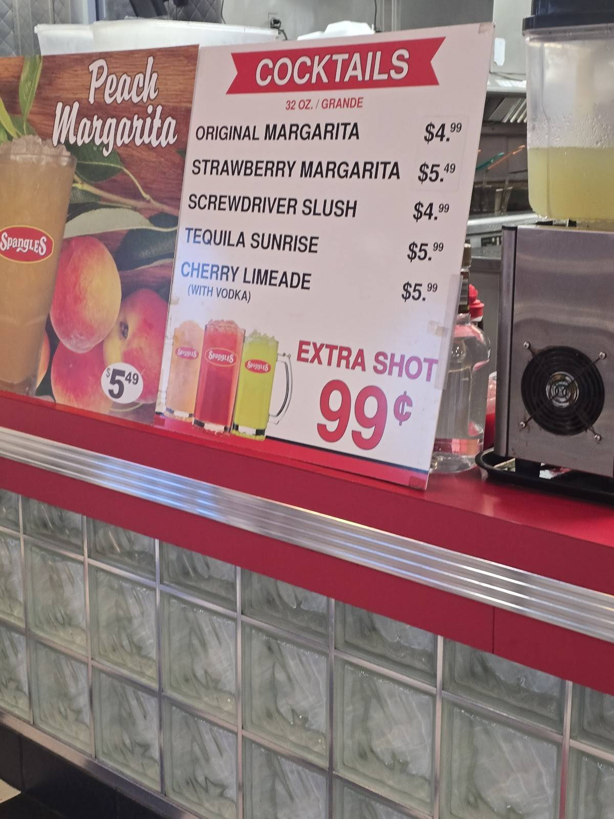 Spangles меню