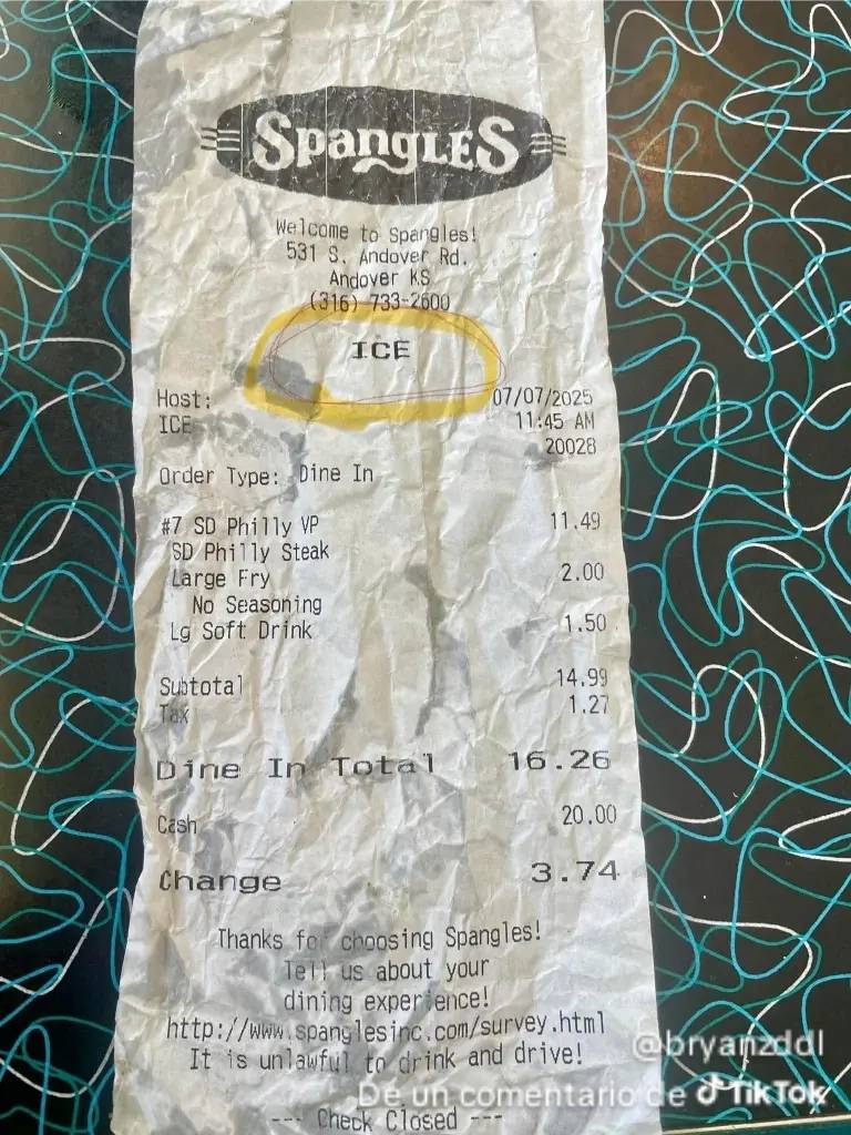 Spangles меню