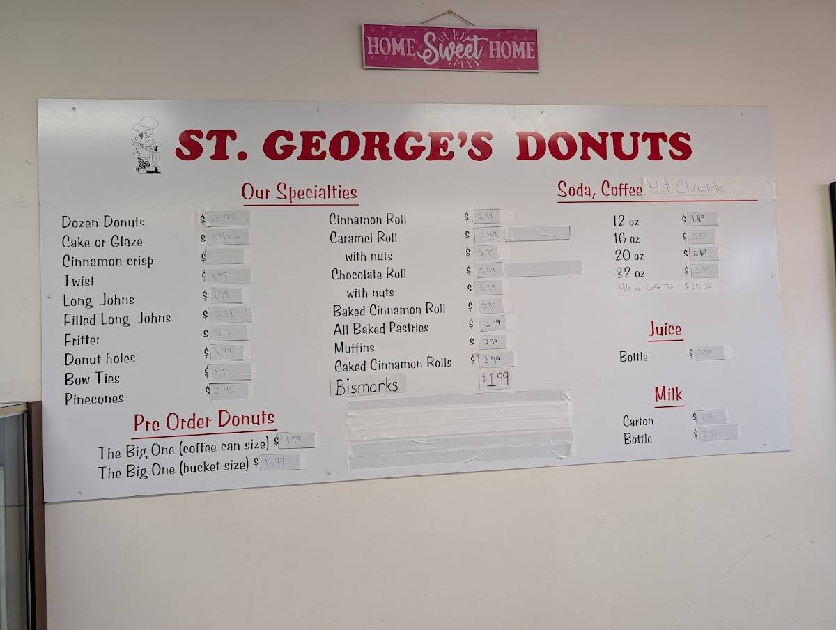 St. George's Donuts меню