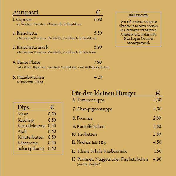Stadtcafe Ahlen меню