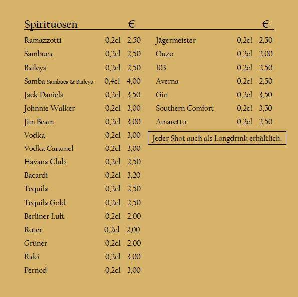Stadtcafe Ahlen меню