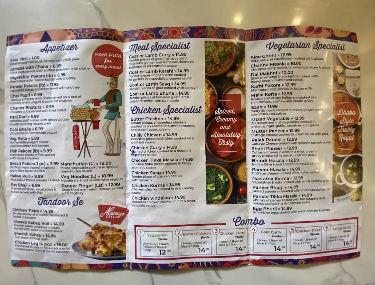 Standard Sweets And Restaurant меню