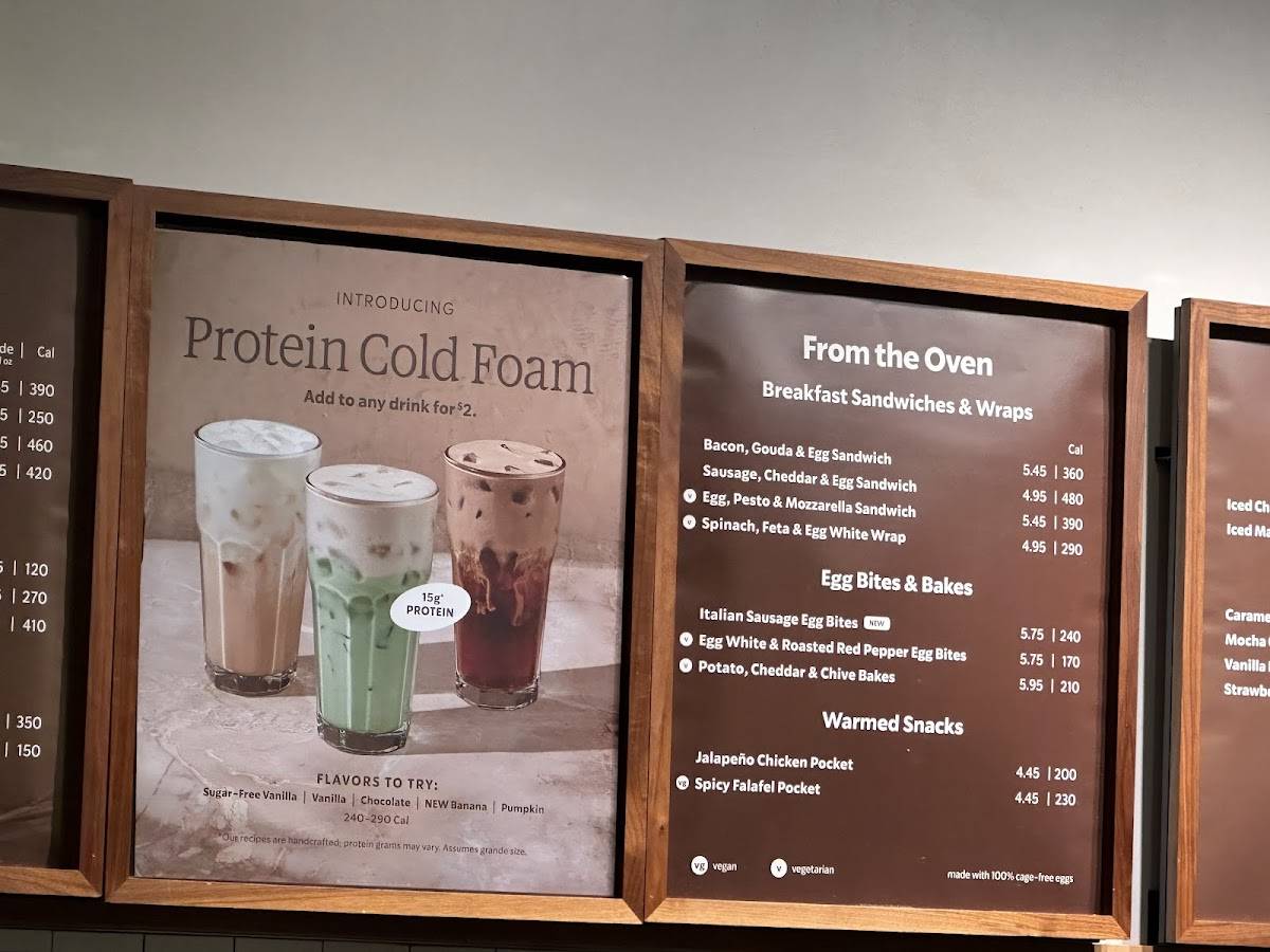 Starbucks Coffee Company меню