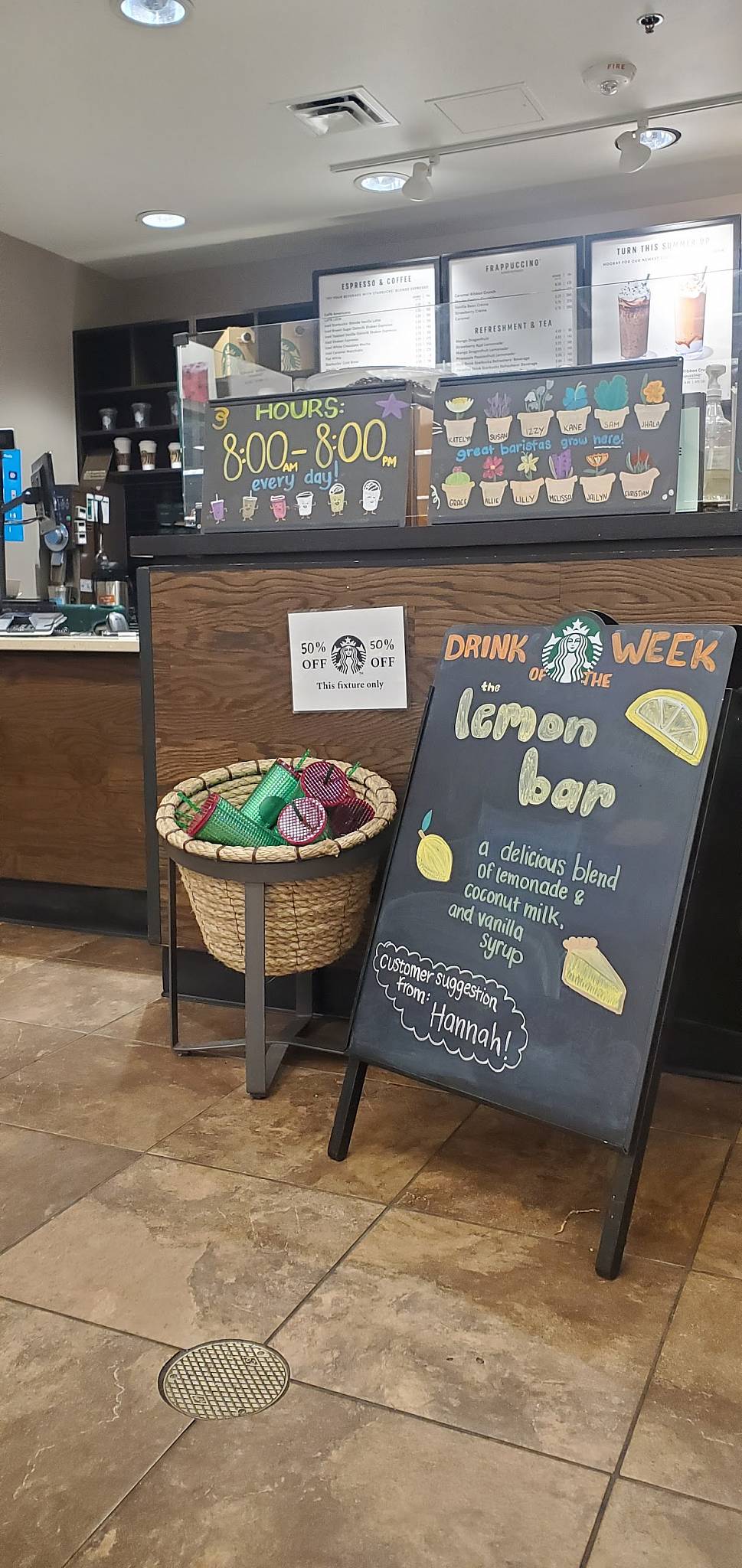 Starbucks Coffee Company меню