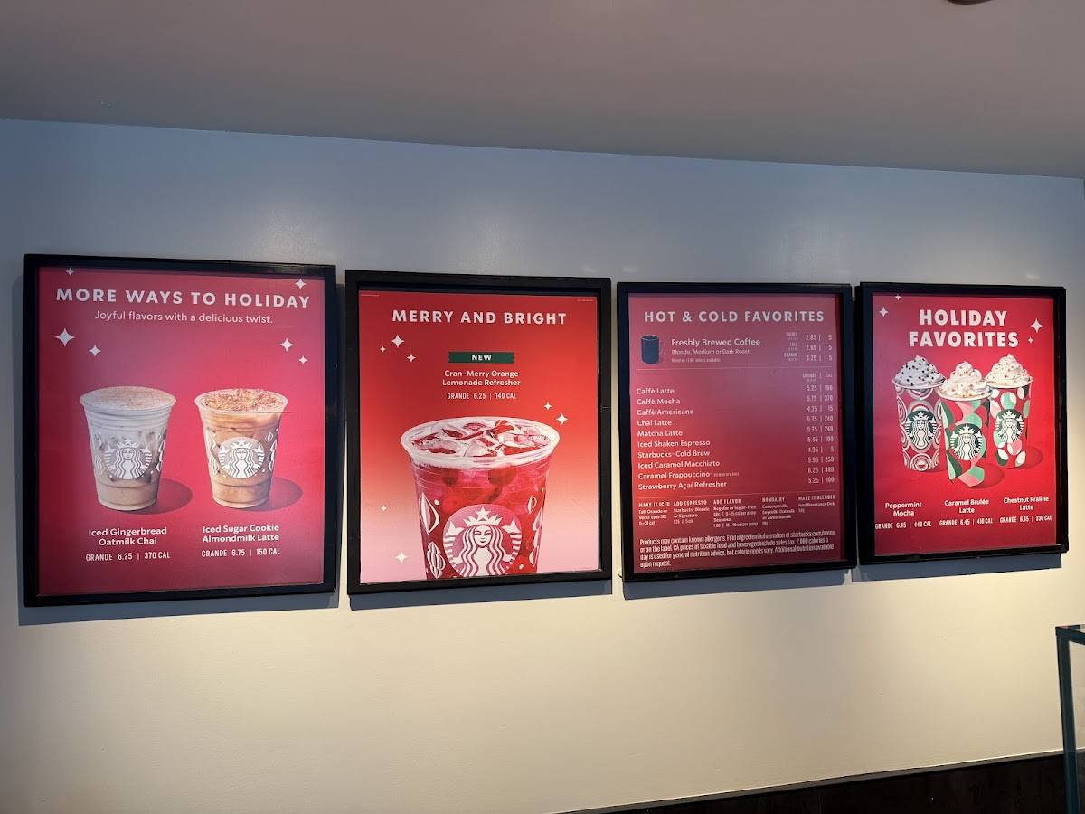 Starbucks Coffee Company меню