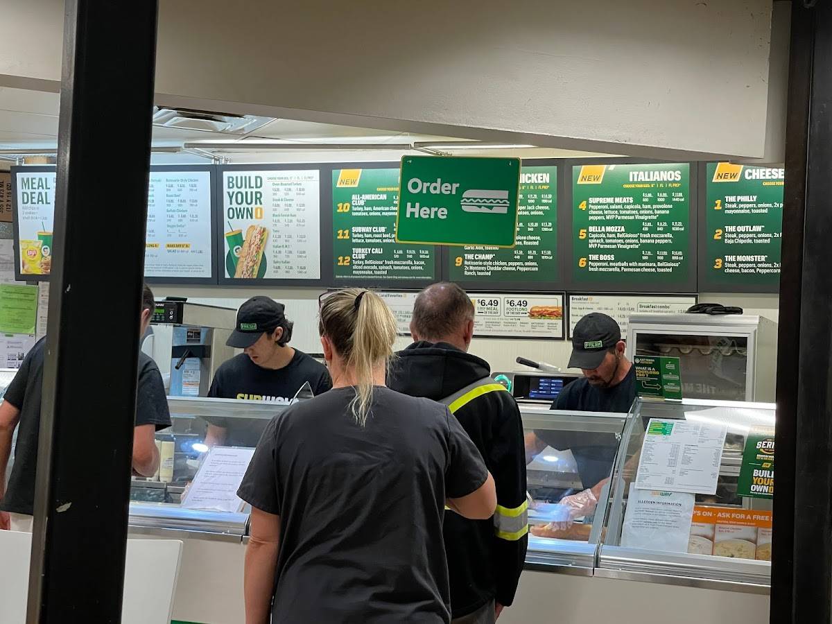 Subway меню