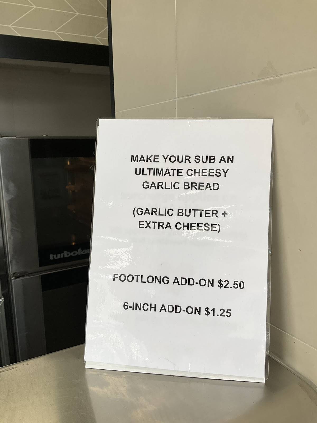 Subway меню