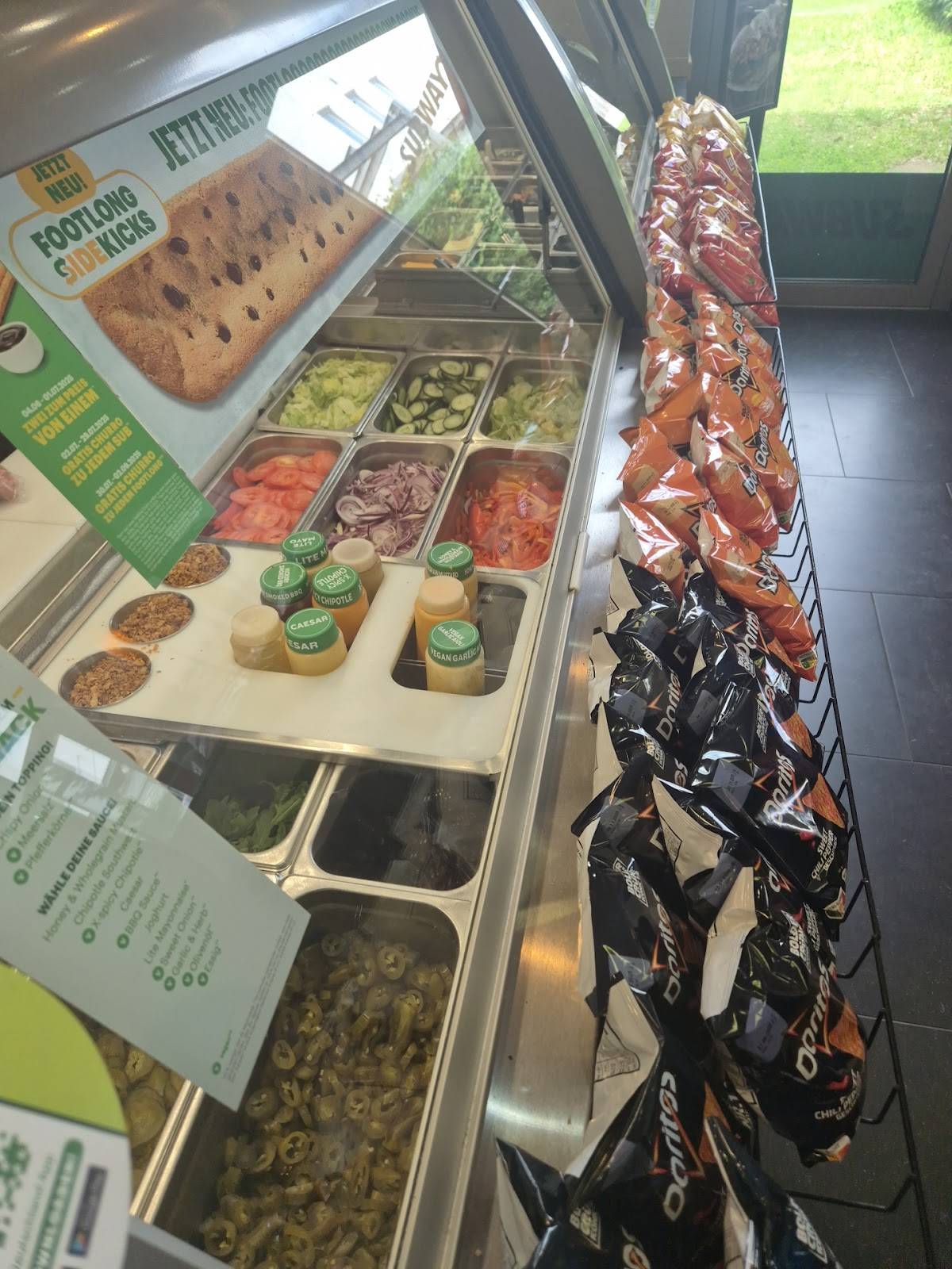 Subway меню