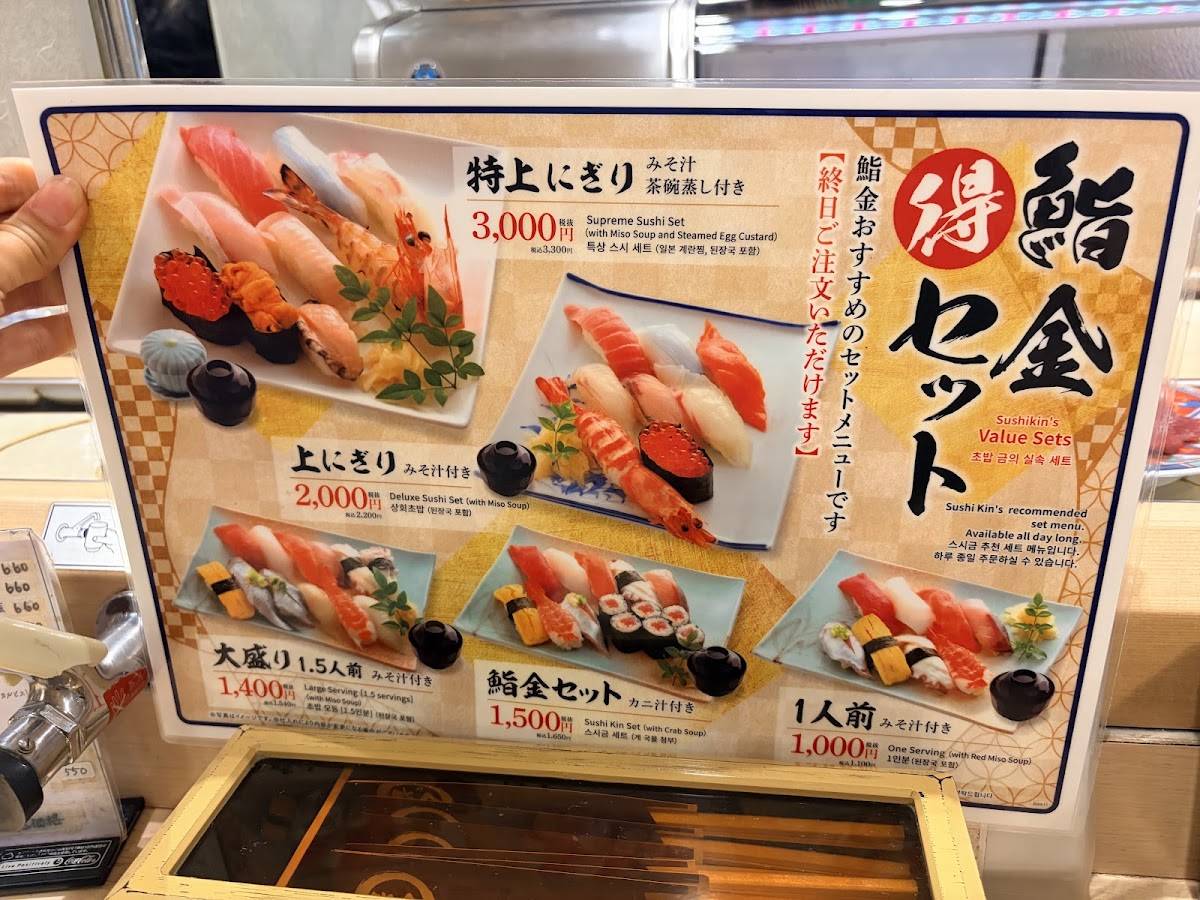 Sushi Kin меню
