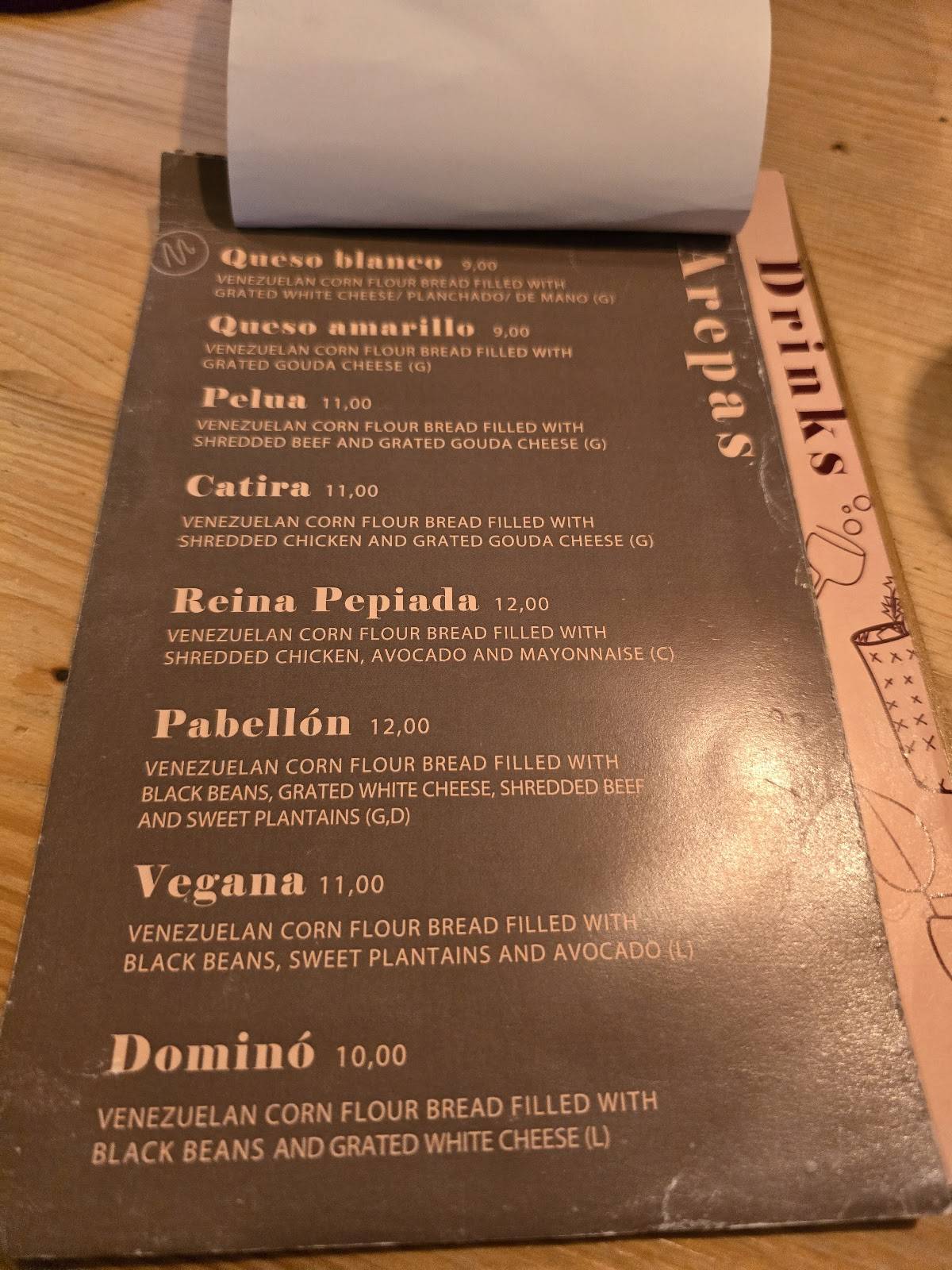 TINTO Venezuelan Tapas Bar меню