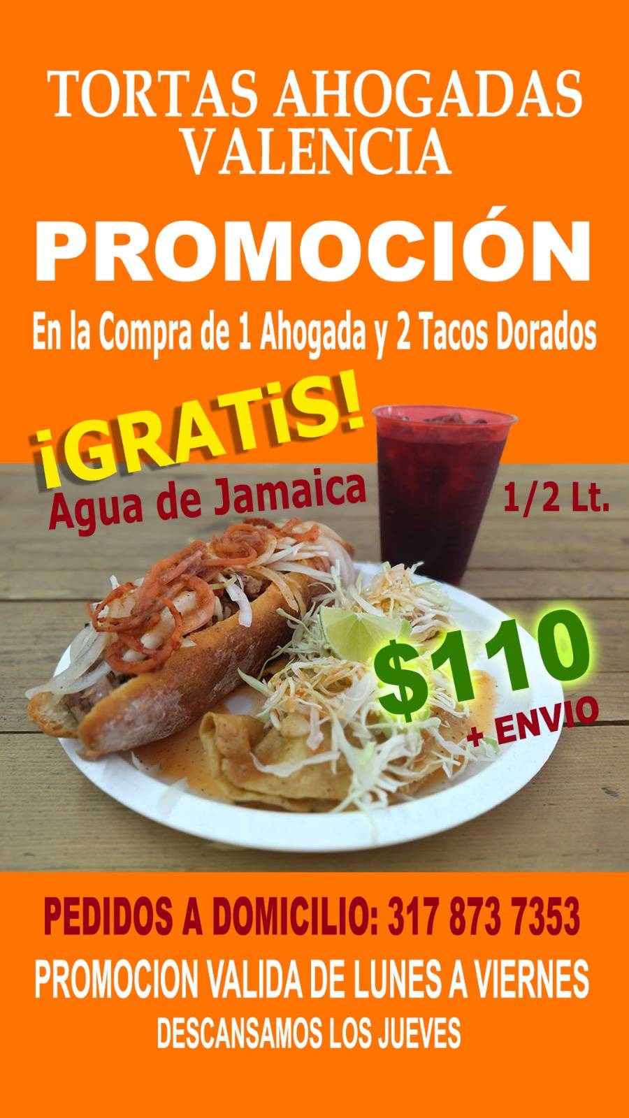 TORTAS AHOGADAS VALENCIA меню