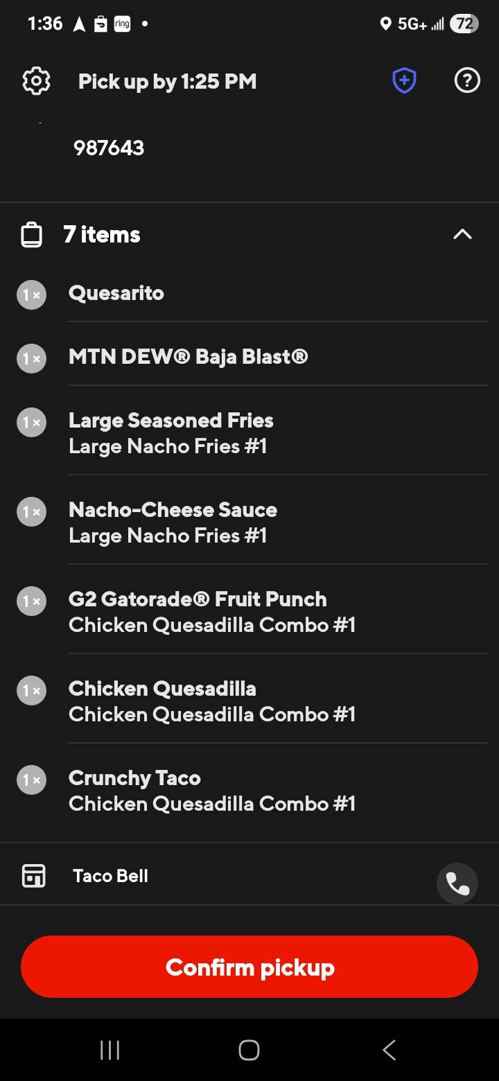 Taco Bell меню