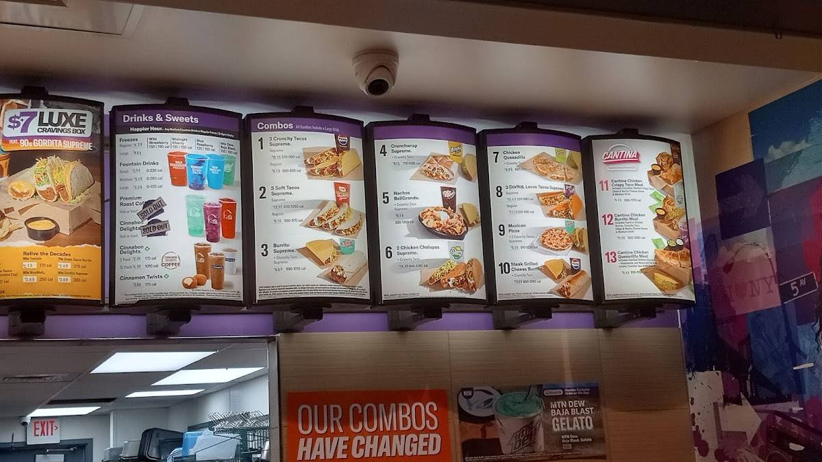 Taco Bell меню